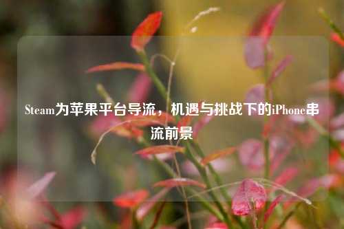 Steam为苹果平台导流,机遇与挑战下的iPhone串流前景