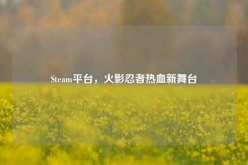 Steam平台,火影忍者热血新舞台
