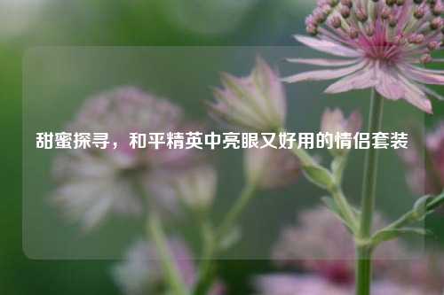甜蜜探寻,和平精英中亮眼又好用的情侣套装