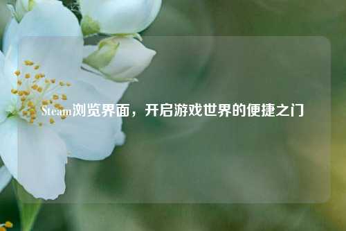 Steam浏览界面,开启游戏世界的便捷之门