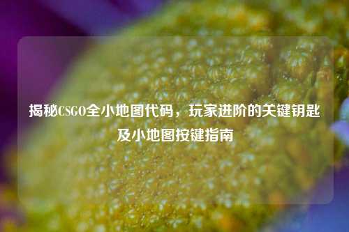 揭秘CSGO全小地图代码,玩家进阶的关键钥匙及小地图按键指南