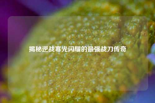 揭秘逆战寒光闪耀的最强战刀传奇