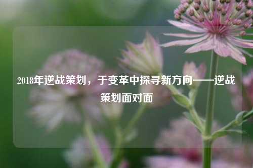 2018年逆战策划,于变革中探寻新方向——逆战策划面对面
