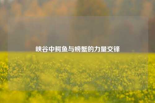 峡谷中鳄鱼与螃蟹的力量交锋
