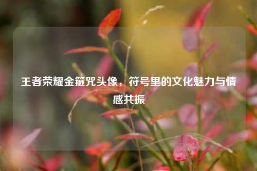 王者荣耀金箍咒头像,符号里的文化魅力与情感共振