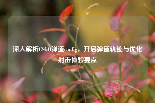 深入解析CSGO弹道config,开启弹道轨迹与优化射击体验要点