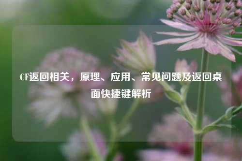 CF返回相关，原理、应用、常见问题及返回桌面快捷键解析