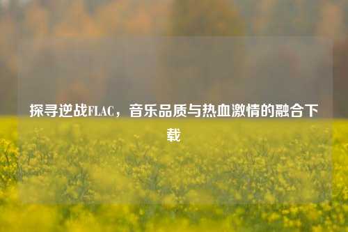 探寻逆战FLAC，音乐品质与热血激情的融合下载