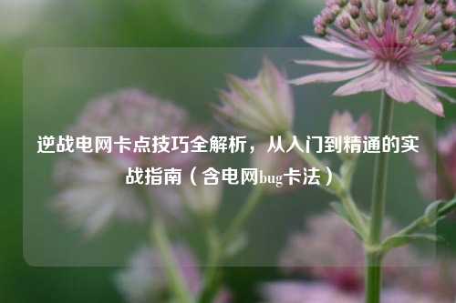 逆战电网卡点技巧全解析,从入门到精通的实战指南(含电网bug卡法)